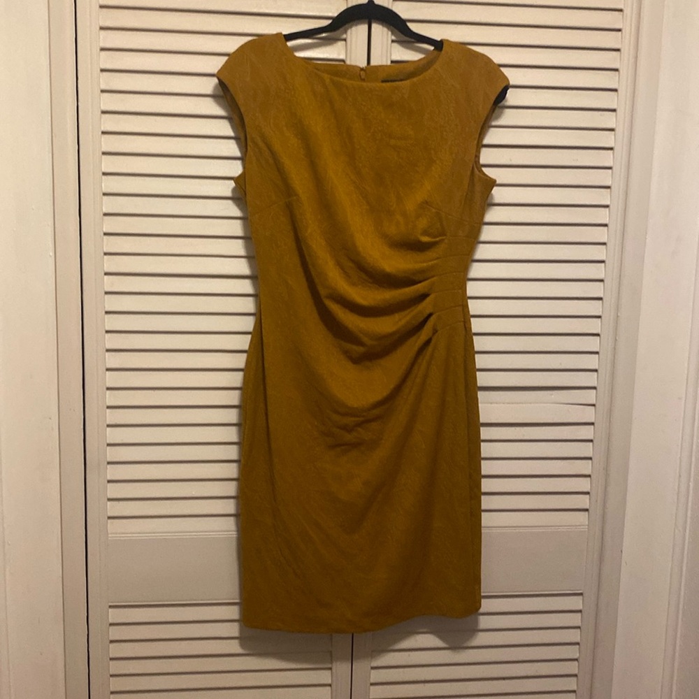 Brown casual dres